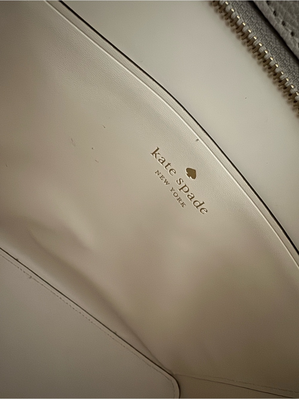 Kate Spade New York Cara Large Tote Warm Taupe Leather Bag EUC - Great Work Bag - Picture 11 of 14
